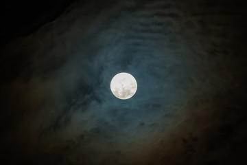 Naklejka na ściany i meble full moon on sky