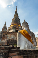 Fototapeta na wymiar Wat Yai Chai Mongkhon, Ayutthaya, Thailand