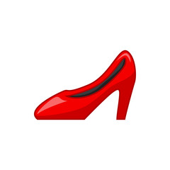 woman shoe icon illustration