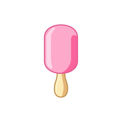 ice cream on stick icon illustration