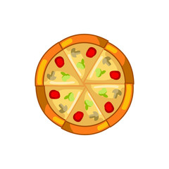 pizza icon illustration