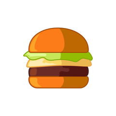 cheeseburger icon illustration