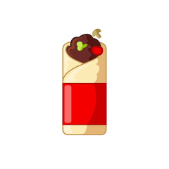 burrito icon illustration