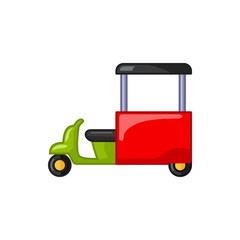 fast food cart icon illustration