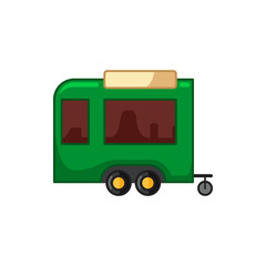 trailer icon illustration