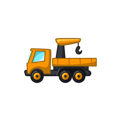 truck with hook icon illustration