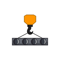 hook with cargo icon illustration