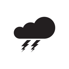 thunder icon illustration