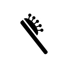 hair brush icon illustration