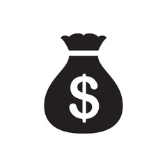 Money sack icon illustration