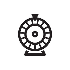 Roulette icon illustration