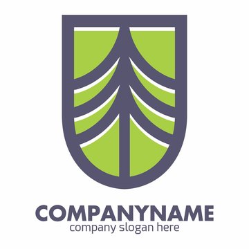Pine Tree logo icon vector template