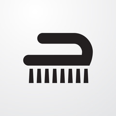 clean brush icon illustration