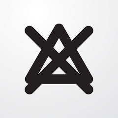 no bleaching icon illustration