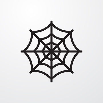 spider web icon illustration