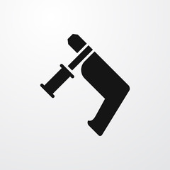nail gun icon illustration