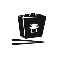 chinese fast food icon illustration