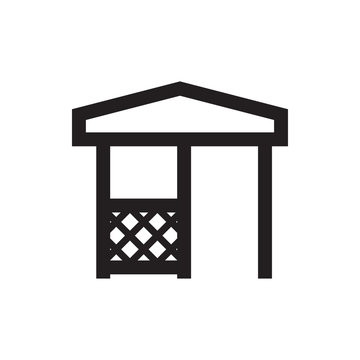 Gazebo Icon Illustration