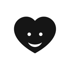 heart face icon illustration
