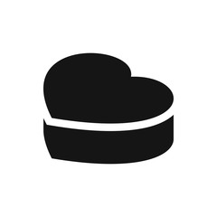 heart cake icon illustration
