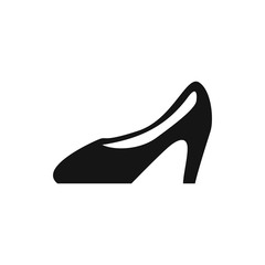 woman shoe icon illustration