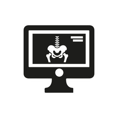 x-ray on display icon illustration