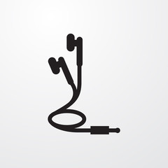 earphones icon illustration