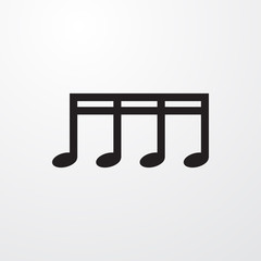 music note icon illustration