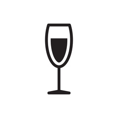 wine glass icon illustration