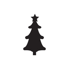 christmas tree icon illustration