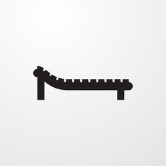 sunbed icon illustration