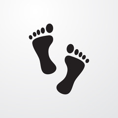 Fototapeta na wymiar foot icon illustration