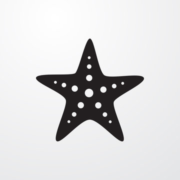starfish icon illustration