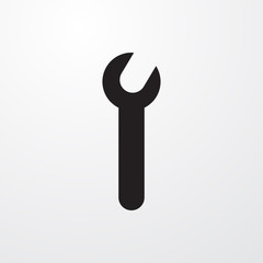 wrench icon vector