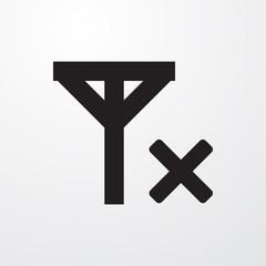 Obraz premium no signal icon vector