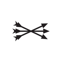 arrow bow icon illustration