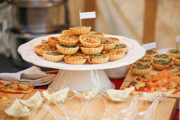 Baked Pie Spinach with Cheese in Banquete