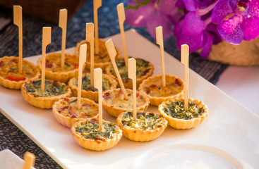 Baked Pie Spinach with Cheese in Banquete