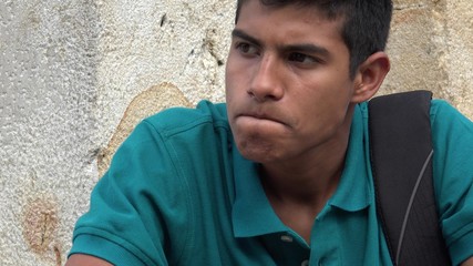 Obraz premium Teen Student Upset And Irate