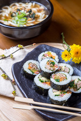 Korean food (tuna) Kimbab