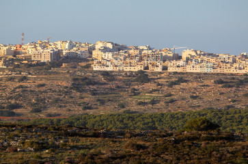 Fototapeta na wymiar Krajobraz rolniczy środkowej części Malty