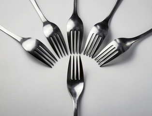 forks abstract composition