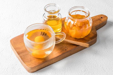 蜂蜜のハーブドリンク　hot drink of honey and the kumquat