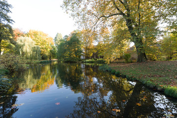 Water Reflection at Krefeld Park / Germany