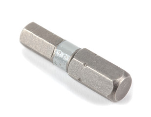 Screwdriver bit isolated on white background