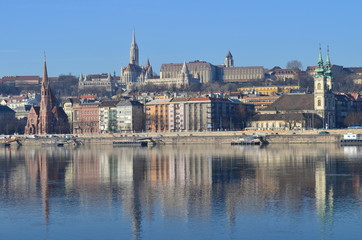 Fisherman's Bastion & Matyas church in Budapest, Hungary
