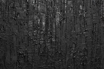 Black flowing paint texture surface wall background