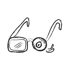 doodle glasses and eye