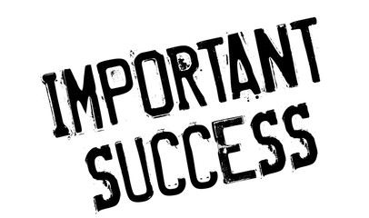 Important Success rubber stamp