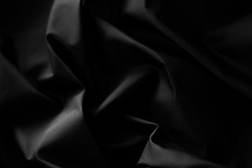 Fototapeta premium Czarny jedwabny materiał